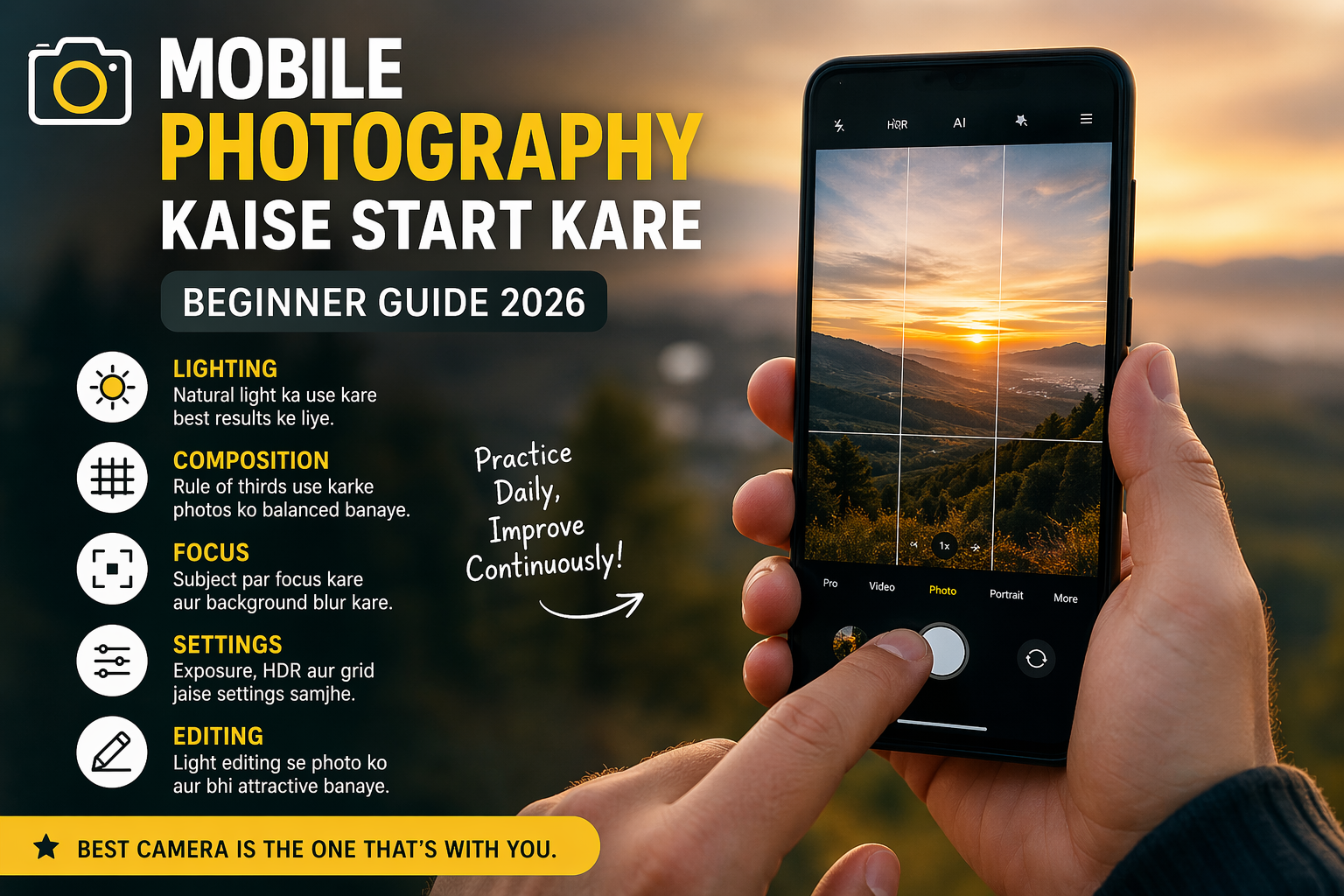 Mobile Photography beginner guide smartphone photo.